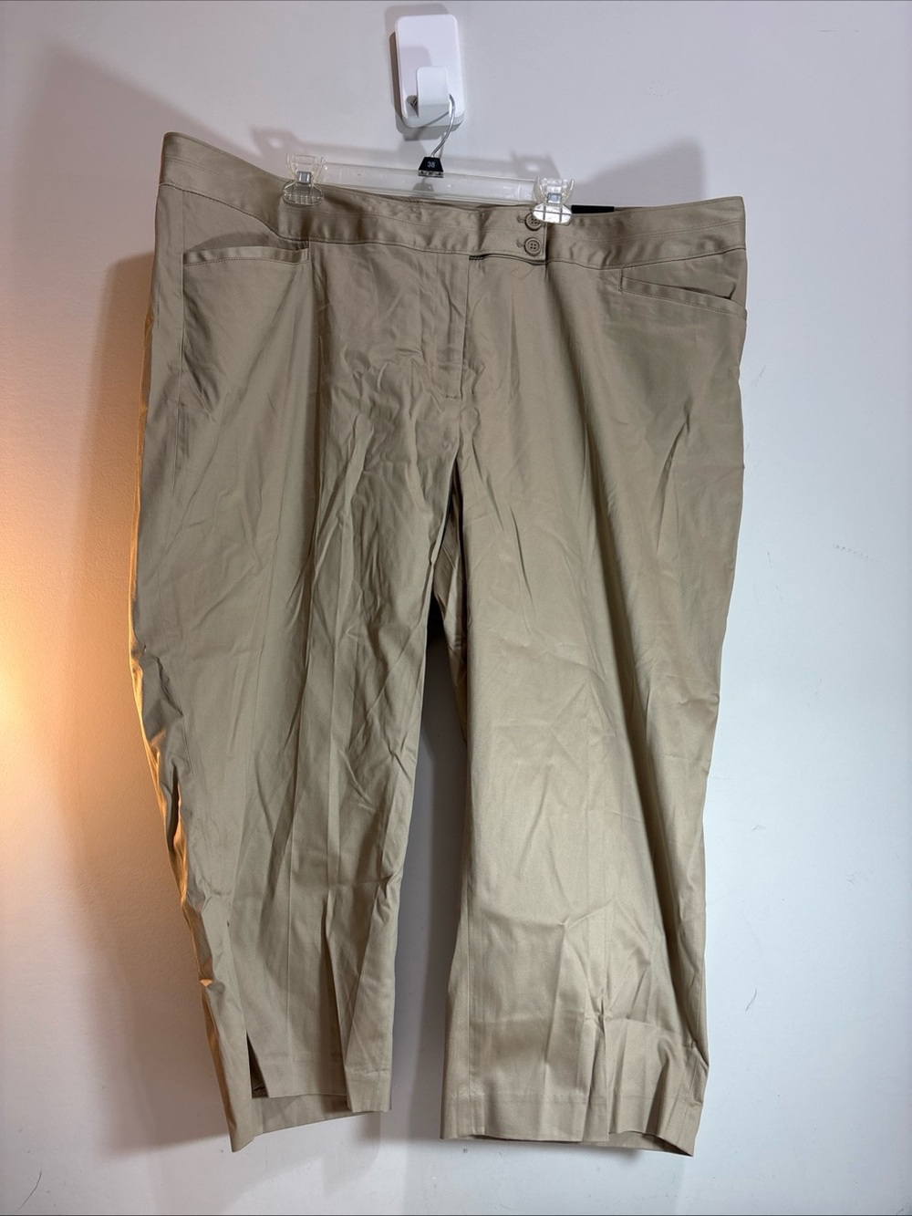 Lane Bryant Beige Chino Pants - Classic Stretch Workwear 1238